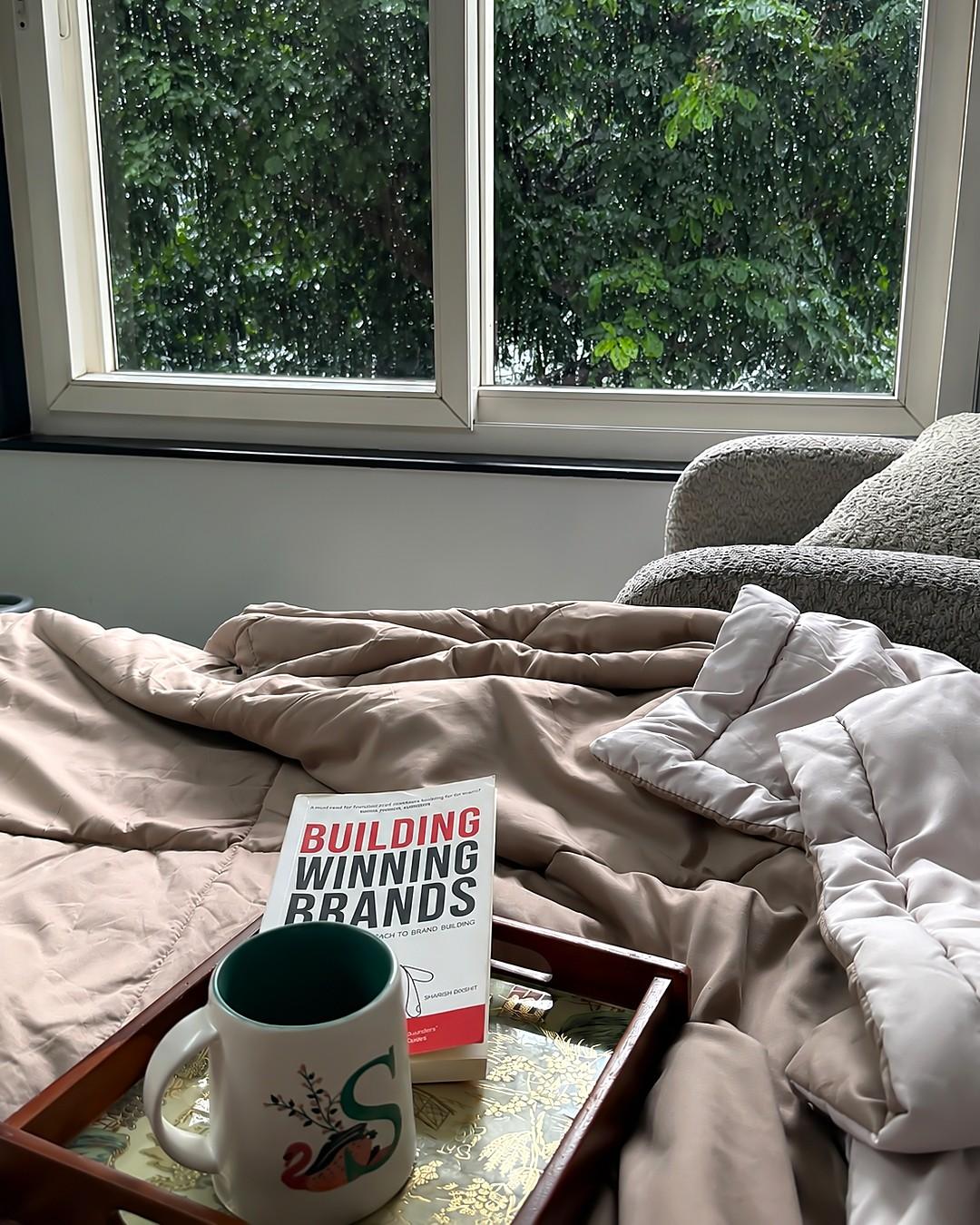 Rain outside. Warmth inside. ☔🤎